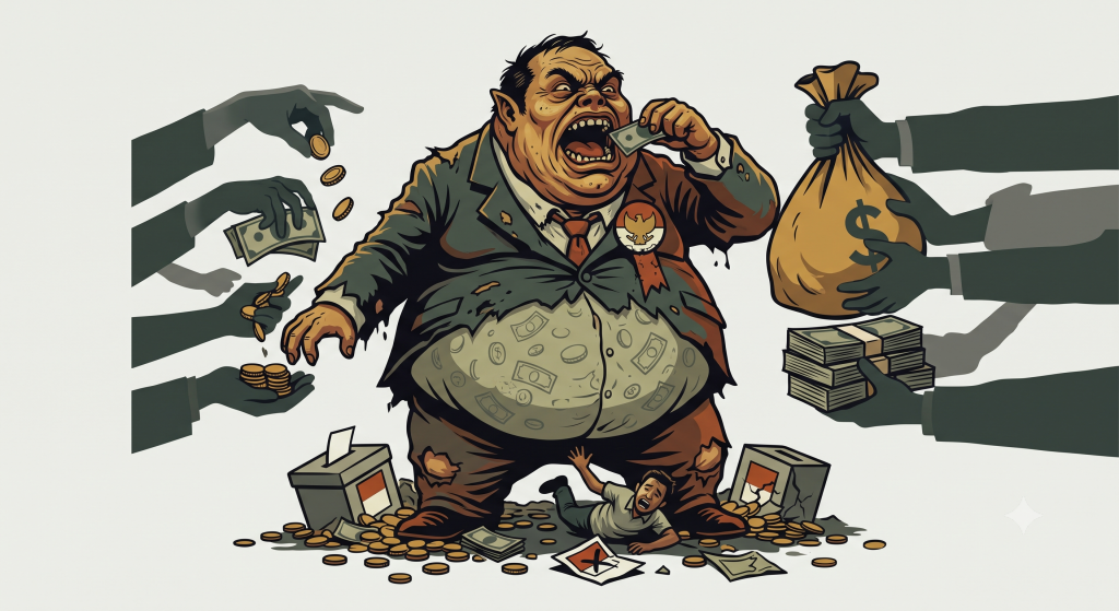 Ilustrasi Mahalnya Demokrasi.